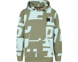 Petrol Industries - Jongens Hoodie met all-over print Laguna - Groen - Maat 176