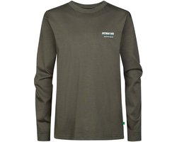 Petrol Industries - Jongens Longsleeve T-shirt steellake - Zwart - Maat 176