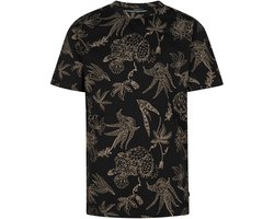 Petrol Industries - Jongens T-shirt met all-over print Agave - Zwart - Maat 152