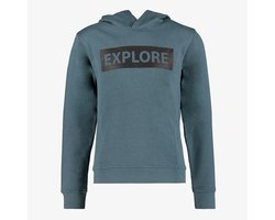 Unsigned jongens hoodie blauw - Maat 170/176