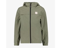 Unsigned jongens jas met capuchon groen - Maat 134