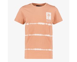 Unsigned jongens T-shirt oranje wit - Maat 122/128