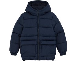 WE Fashion Jongens gewatteerde jas met capuchon