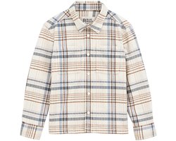 WE Fashion Jongens sweat overshirt met ruit