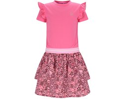 B.Nosy Y602-5814 Pink Lemonade Jurk- Maat 110