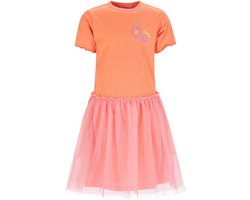 B.Nosy Y602-5851 Fusion Coral Jurk- Maat 98