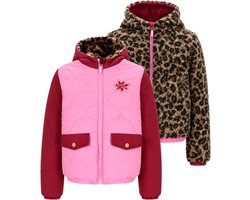 B.Nosy Y608-5210 Jas meisjes roze panter - Maat 146-152