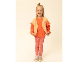 LOOXS Little 2601-7308-226 Meisjes Sweater - Maat 116 - Oranje van 94% Cotton 6%elastan