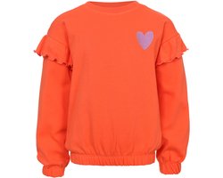 LOOXS Little 2601-7308-226 Meisjes Sweater - Maat 92 - Oranje van 94% Cotton 6%elastan