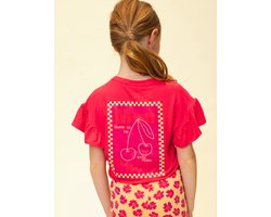 LOOXS Little 2611-7420-770 Meisjes Seizoen > ss26 - Maat 104 - rood van 95% VISCOSE 5% EA