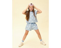 LOOXS Little 2612-7630-997 Meisjes Seizoen > ss26 - Maat 134 - licht Blauw van 74% COTTON 25% POLYESTER 1% SPANDEX