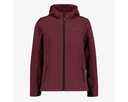 Mountain Peak kinder softshell jas bordeauxrood - Maat 152