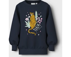 Name It mini meisjes trui VALONA Blue Relaxed Fit