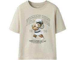 NAME IT - NKFVOTEA SS NREG TOP - Meisjes - T-shirts - beige - maat 116