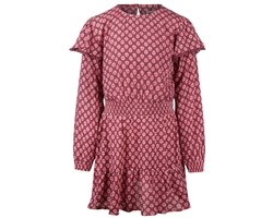 No Way Monday Meisjes Jurk - Burgundy