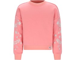 Nono Konono Furry Sweat Truien & Vesten Meisjes - Sweater - Hoodie - Vest- Roze - Maat 134/140