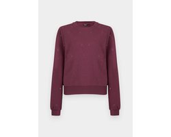 ONLY KOGATIKA L/S O-NECK EMB HEART SWT Meisjes Trui - Mauve Wine Emb Hearts/Mauve Wine