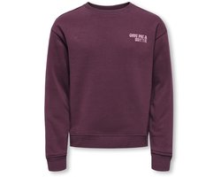 ONLY KOGCAMINE L/S OVERSIZE O-NECK CS SWT Meisjes Trui - Mauve Wine Break/Sea Pink