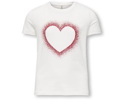 ONLY KOGCANDY LIFE SS PRINT TOP JRS Meisjes T-shirt - Maat 158/164