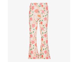 TwoDay flared meisjes broek met bloemenprint lichtroze - Maat 92