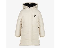 TwoDay lange winterjas gewatteerd lichtbeige - Maat 98 - Met capuchon - Ritssluiting