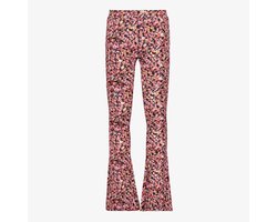 TwoDay meisjes flared broek met bloemenprint - Roze - Maat 158/164
