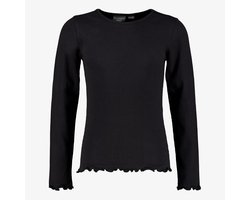 TwoDay meisjes shirt met lange mouwen zwart - Maat 146/152
