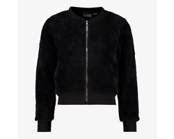 TwoDay meisjes teddy vest zwart - Maat 146/152