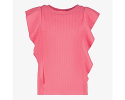 TwoDay meisjes top met ruches roze - Maat 98/104