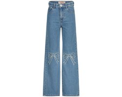 Vingino Cato Bow Meisjes Jeans - Mid Blue Wash