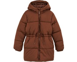 WE Fashion Meisjes Lange gewatteerde jas met capuchon