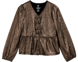 WE Fashion Meisjes T-shirt met metallic look
