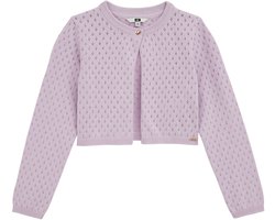 WE Fashion Meisjes vest met opengewerkt dessin