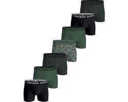 Bjorn Borg 7-Pack jongens boxershorts - Cotton stretch - 170 - Groen