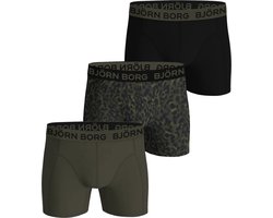 Bjorn Borg boxershorts 3-Pack jongens onderbroeken - Cotton Stretch - Katoenen jongens onderbroeken - 152 - Groen - Onderbroek - Ondergoed - 152 - - 152