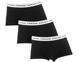 Björn Borg meisjes cotton stretch 3P mini boxershorts zwart