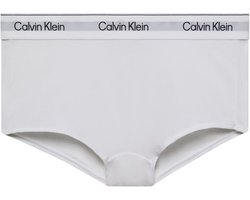 Boyshort van katoen en modal - Wit - XL