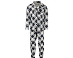 Charlie Choe katoenen jongens pyjama - Ruit - 152 - Blauw - 152 - 152 - 152 - 152 - 152 - 152