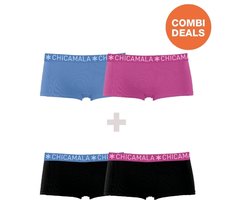 Chicamala Meisjes Boxershorts - 2 Pack - Maat 134/140 - Meisjes Onderbroeken