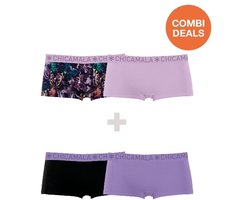 Chicamala Meisjes Boxershorts - 4 Pack - Maat 176 - Meisjes Onderbroeken
