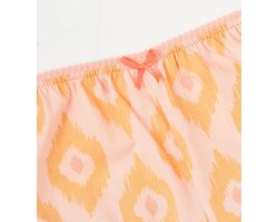Little Label - meisjes pyjama kort - roze oranje - bio katoen - 14Y/158-164