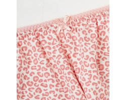 Little Label - zomerpyjama-set - roze luipaard - bio katoen - 14Y/158-164