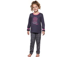 MyRebelle - Furry Friend - Pyjama - Bio-Katoen - Grijs - Maat 128