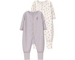 NAME IT - NBFNIGHTSUIT 2P ZIP FF FLOWER NOOS - Baby - Pyjamas