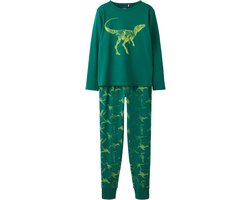NAME IT - NKMNIGHTSET LS DINO - Jongens - Pyjamaset