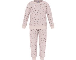 Petit Bateau Kinderpyjama van velours met bloemetjesprint