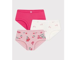 Petit Bateau Set van katoenen onderbroekjes met hoge taille en bloemenprint voor kinderen