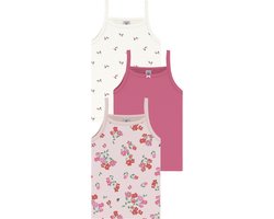 Petit Bateau Setje met katoenen hemdjes met bandjes met bloemenprint