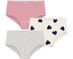 Petit Bateau Setje met katoenen hipsters met hartjesprint voor kinderen