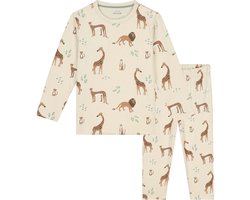 Prénatal peuter pyjama Savanne - Jongens en meisjes - Dark Ecru - Maat 92